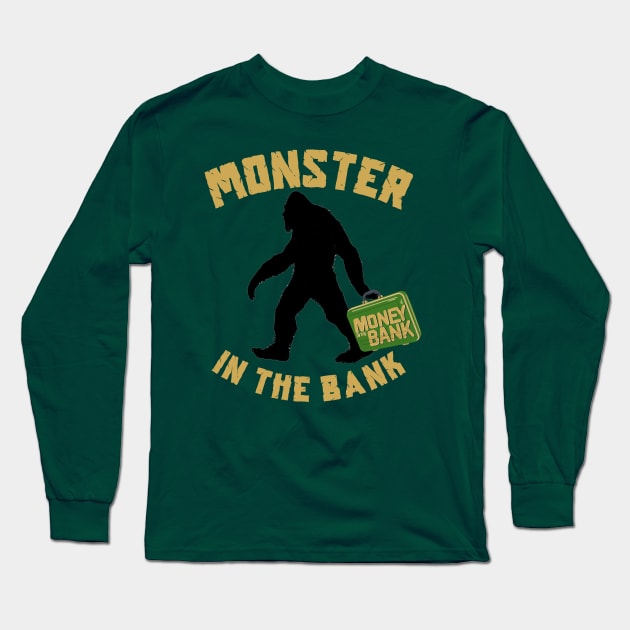 Monster in the Bank Long Sleeve T-Shirt by TeamEmmalee